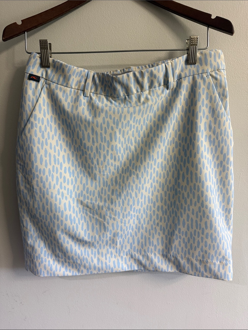 Light Blue Patterned Golf Skirt by Kjus